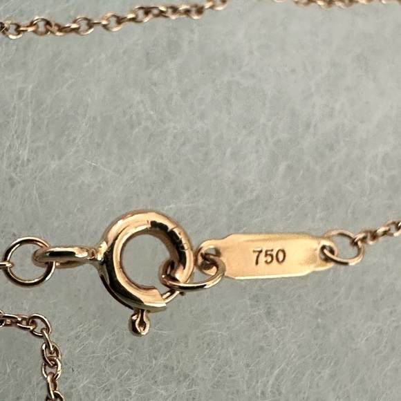 Tiffany & Co Rose Gold 750 18K Chain Necklace 16 inches - Picture 3 of 13